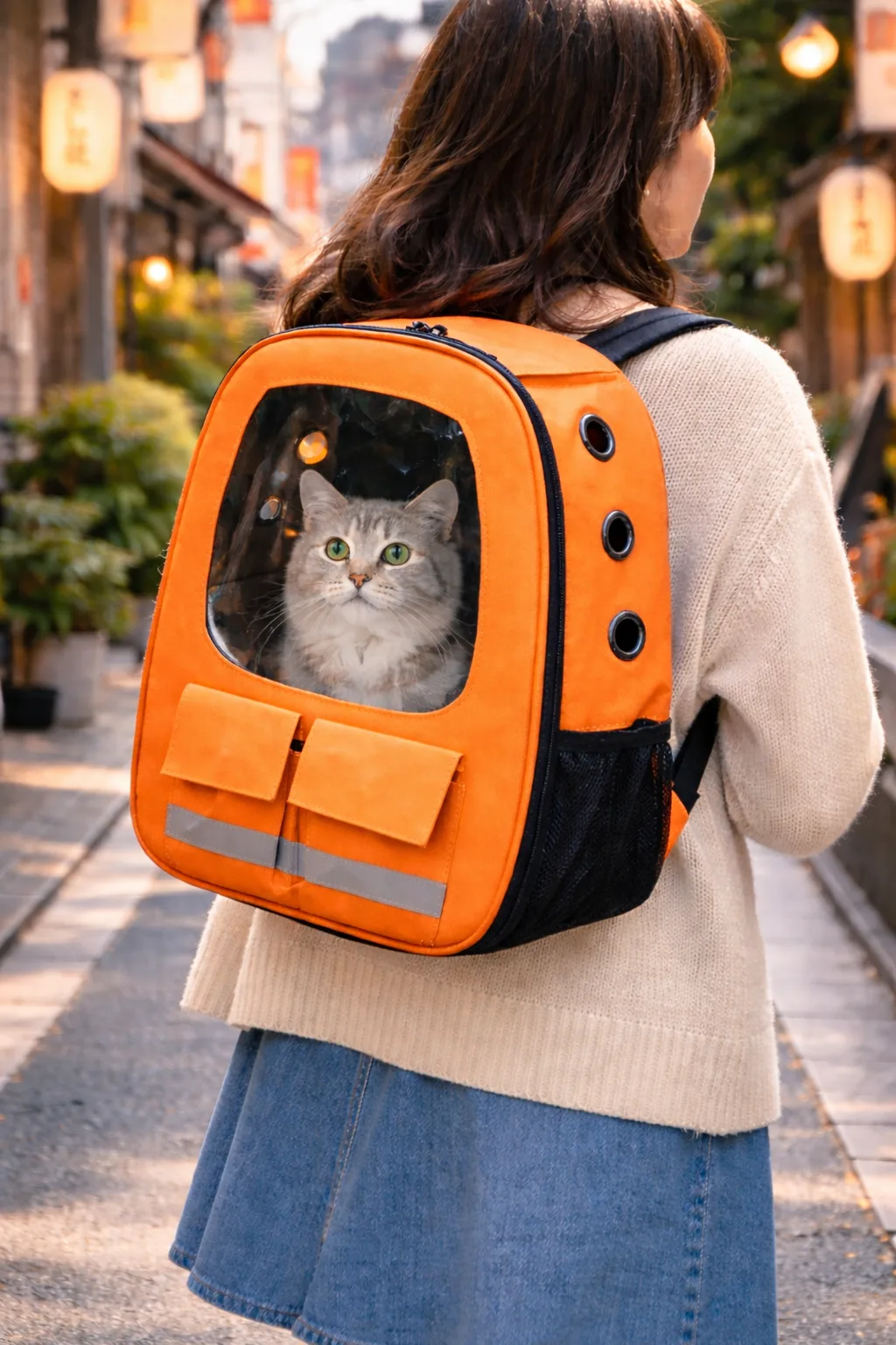 Tas Astronot Kucing Anabul Murah - warna orange