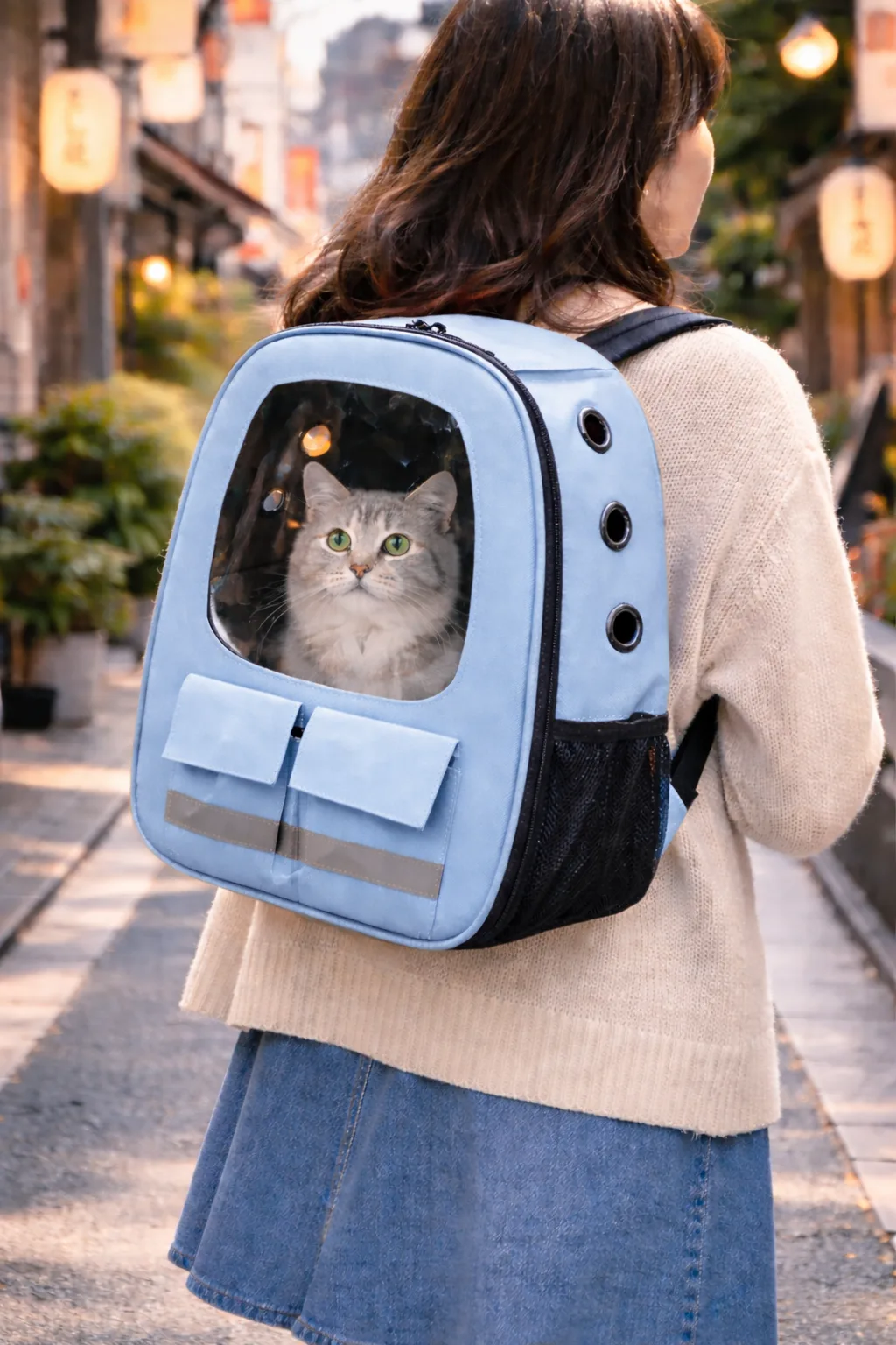 Tas Astronot Kucing Anabul Murah - warna biru